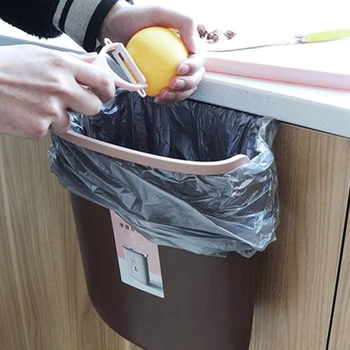 

Waste Bins Kitchen Garbage Bin Foldable Car Trash Mounted Trashcan For Bathroom Toilet Storage Bucket Dropshipping X9X15105