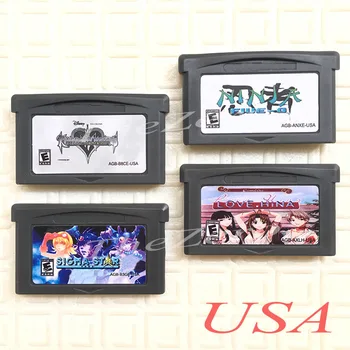 

Kingdom Hearts Flue-o Sigma Star Saga Love Hina Advance Video Game Cartridge Console Card for 32 Bit Handheld Player USA Version