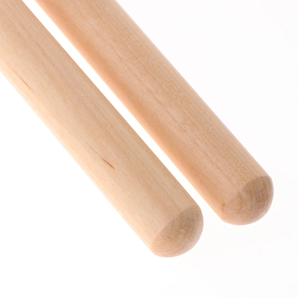 Pair of Percussion Wooden Claves, Classic Wood Drum Sticks Drumsticks Student Kids Drum Sticks Musical Parts Accessory