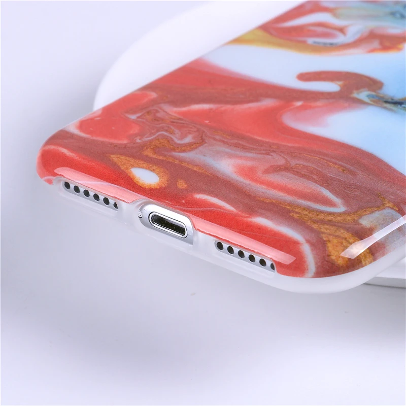 Роскошный чехол для мрамора на iphone 7 XS MAX, мягкая задняя крышка из ТПУ для iphone 6S 7 8 Plus iphone X XR, чехол для телефона