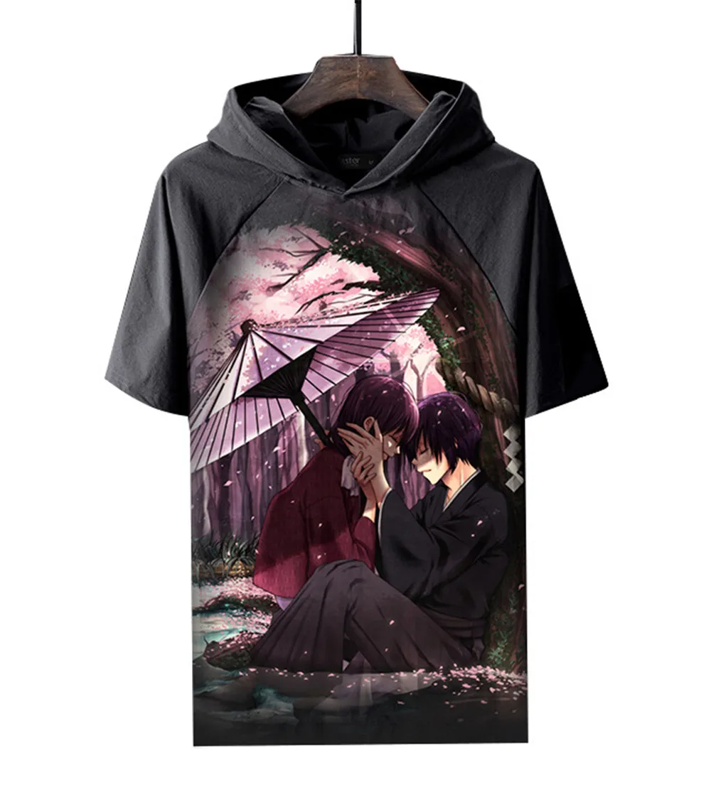 Рубашка С Капюшоном В Стиле Аниме Hakuouki Hakuoki Футболки с капюшоном в нескольких