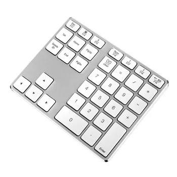 

Wireless Bluetooth 34 Keys Numeric Keypad External Number pad with Multiple Shortcuts for Computer Macbook Android Tablet