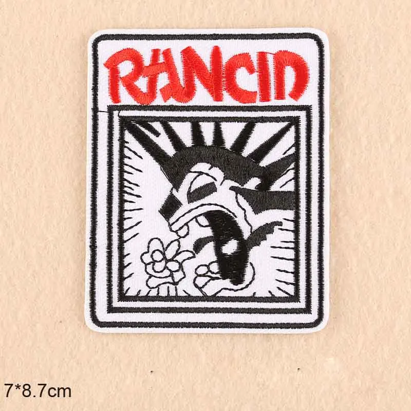 Rock N Roll Music Embroidered Iron-On Patch