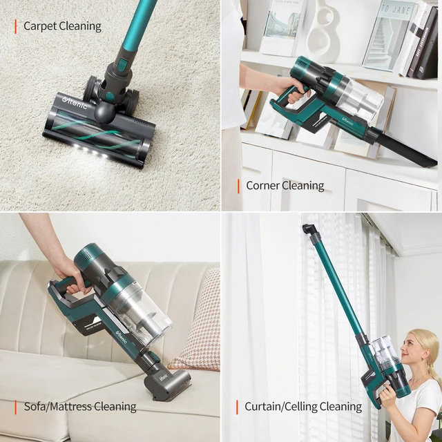 Ultenic U11 Cordless Vacuum Cleaner 25KPa Suction with LED Display & Removable Battery Smart Home Appliance for Floor&Carpet 2