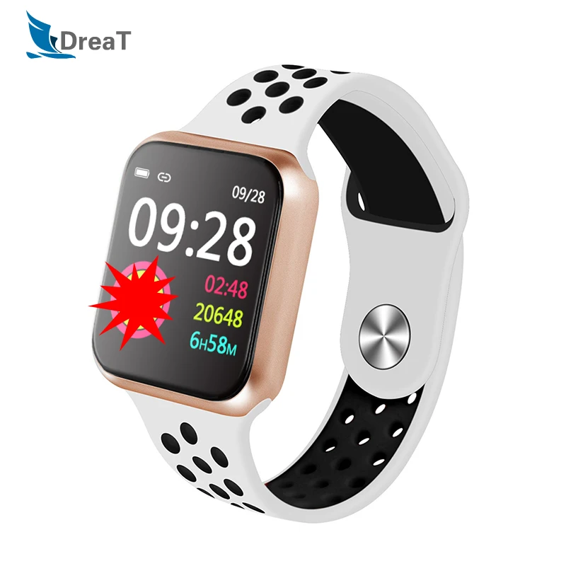 

Full Touch Screen Smart Watch Waterproof Heart rate Blood Pressure Monitor Sport Fitness Tracker Men's Watch pK S226 IWO8 P70