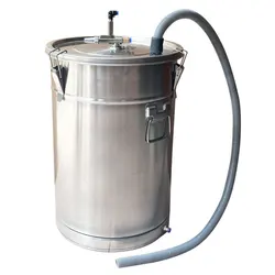 Machine de pulvérisation électrostatique en acier inoxydable, baril d'alimentation en poudre vulcanisée, baril de livraison de poudre en plastique 