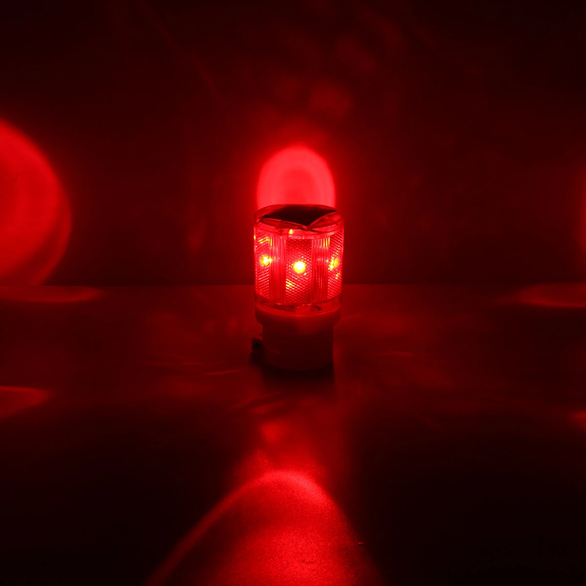 Светодиодный стробоскоп на солнечной батарее сигнальные огни мерцающий маячок