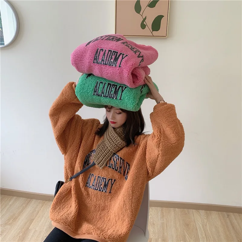 Aulead, новинка, женские толстовки, набор, Kawaii, толстовки с буквенным принтом, плюс кашемир, женские толстовки, друзья, худи, женские рубашки, 50cs