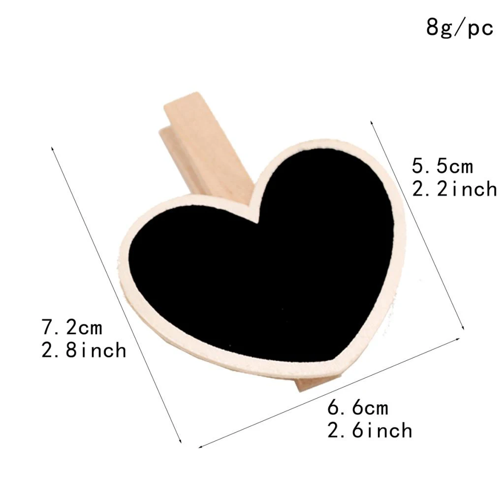 Blackboard Clamps Note Photo Clip Mark Chalkboards Tags Message Notes Boards Cards Decorations Boards Cards Wood Hanging Sign