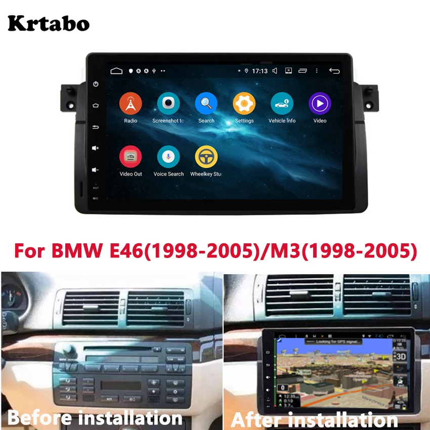 

Car radio Android multimedia player 4G RAM For BMW E46(1998-2005)/M3(1998-2005) Vehicle DVD Navigation