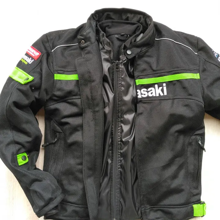 Мотоцикл ATV велосипед куртки для Kawasaki мотокросс мотоцикл куртка с ветрозащитной подкладкой и протектором