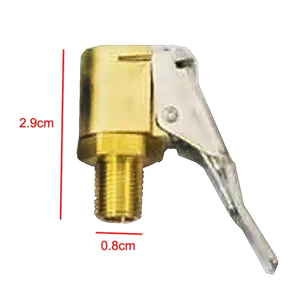 8mm Car Air Pump Tire Valve Connector Brass Lock-on Tire Inflator Air Chuck For 8V1 Thread Auto Truck ATV Quad Car Accessories
