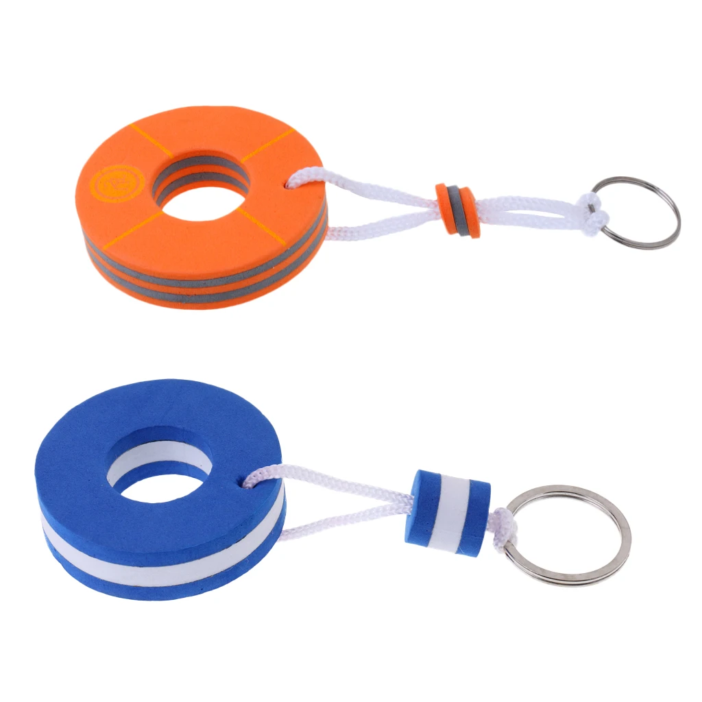 2 Pieces Yachting Boating Floating Key Chain Key Ring Keyring - Buoy Shaped