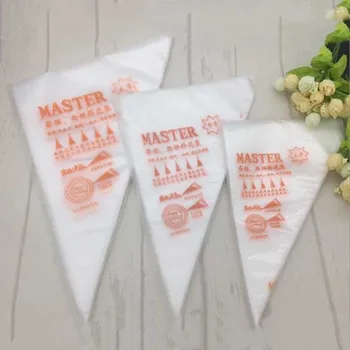 

New Cake Tools S/M//L 100pcs/set Disposable Flower Bag Pastry Bag Nozzles For Cream Cake Decorating Tools Pastry Bags Piping Bag