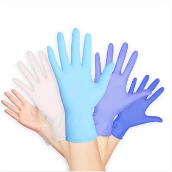 

100PCS Disposable Nitrile Gloves Rubber Dishwashing/Kitchen/Medical /Work/Garden Gloves Universal For Left and Right Hand Size L