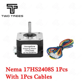 

17HS2408 S 4-lead Nema 17 Stepper Motor 42 3D Printer motor Accessories 0.6A CNC Laser and 3dprinter 17HS2408S 3d print motoring
