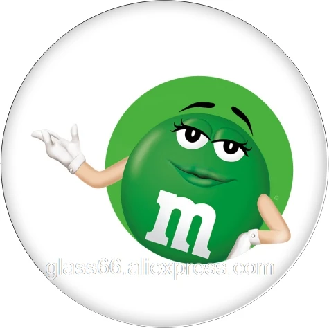 10 шт. смешанные M&M улыбающееся лицо 12 мм/18 мм/20 мм/25 мм круглые фото стекло кабошон демонстрационная плоская задняя часть делая результаты TL464 - Цвет: B6986