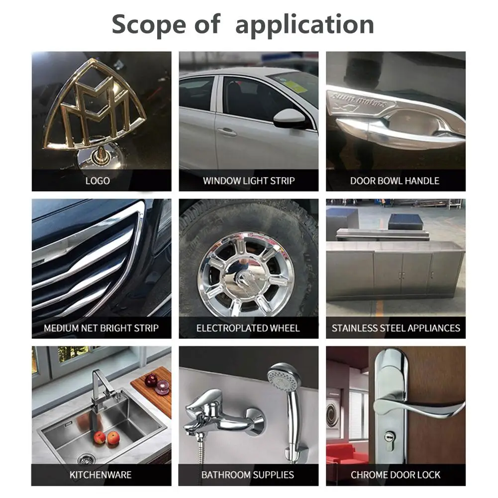 Car Chrome Refurbishment Agent Rust Refining Cleaning Agent Rust Inhibitor Remover 20/50ML car paint remover