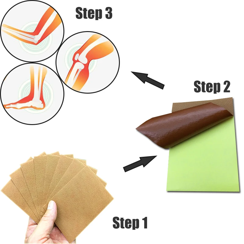 24pcs/3bags Pain Relief Patch Body Neck Muscle Orthopedic Plaster Ointment Joint Orthopedic Medical Plaster Massage Sticker A125