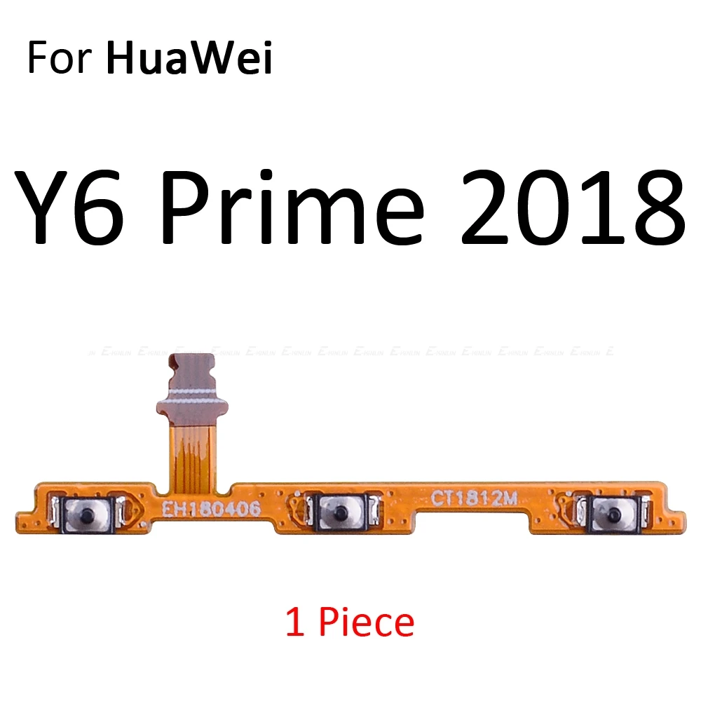 Кнопка включения и выключения питания гибкий кабель лента для HuaWei Y9 Y7 Y6 Pro Y5 Prime GR5 Бесшумная клавиша громкости - Цвет: For Y6 Prime 2018