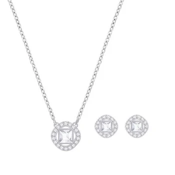 

RLLEN New Elegant Temperament Ladies Necklace Earrings Set Gift Classic Flashing Into The Elegant And Charming Glory