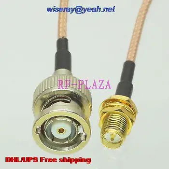 

DHL/EMS 50 pcs Cable 6inch RPSMA female bulkhead to RPBNC male RG316 RF Pigtail jumper cable with one year warranty-A2