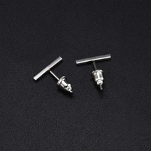 Панк Черное золото; серебро; сережки, простая т серьга в виде стержня, женские серьги-гвоздики для девушек, хорошее ювелирное изделие, Brincos Bijoux Femme