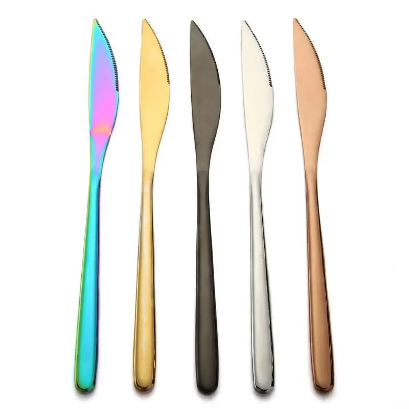 Портативный столовый нож из нержавеющей стали, столовые приборы, столовые приборы, кухонная утварь