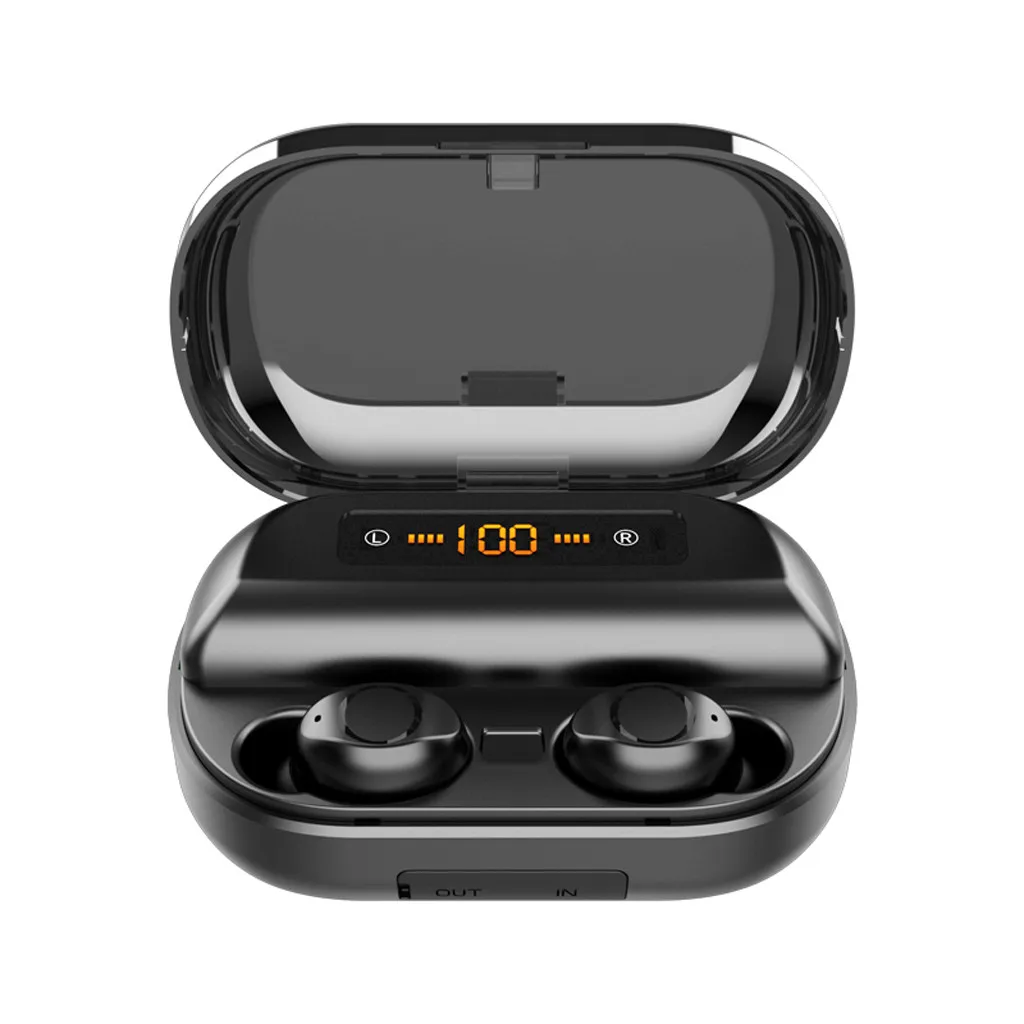 Bluetooth наушники TWS 5,0 в водонепроницаемые HD стерео беспроводные наушники с шумоподавлением игровая гарнитура светодиодный дисплей питания для телефона
