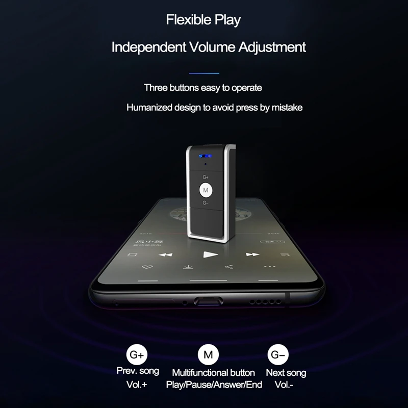 Bluetooth приемник 4,2 беспроводной Bluetooth аудио приемник 3,5 мм Автомобильный Aux Bluetooth адаптер для динамика наушников Hands-Free