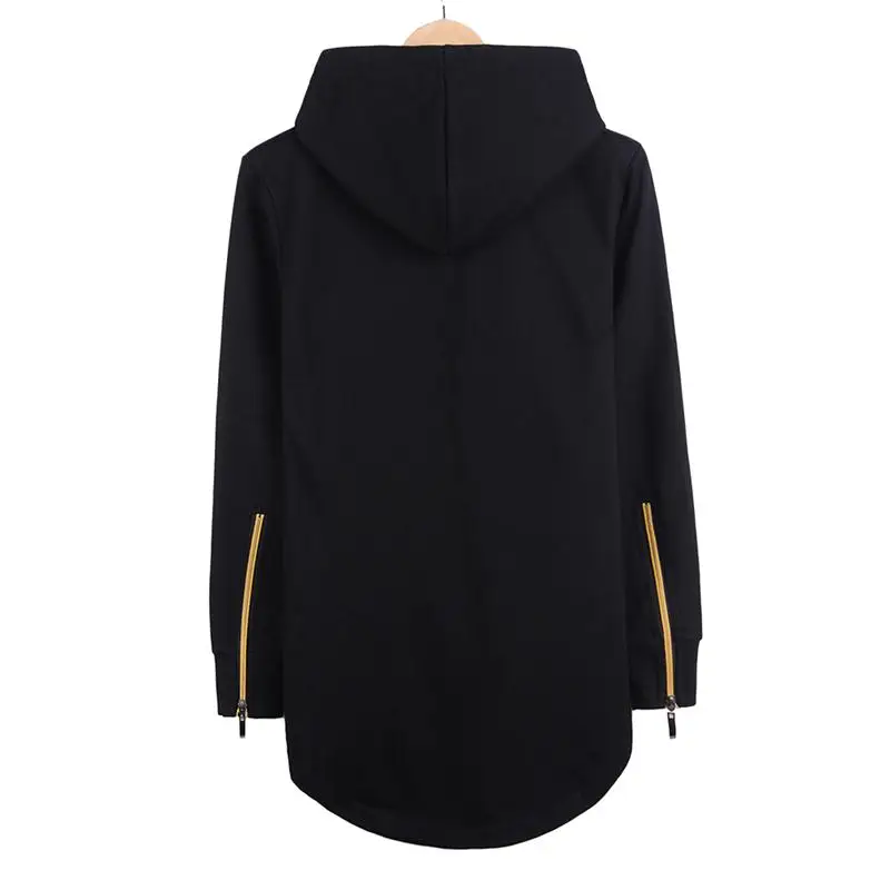 Men's hoodie spring and Autumn style European and American long sleeve side zipper in full-size men's coat hoodie hip-hop