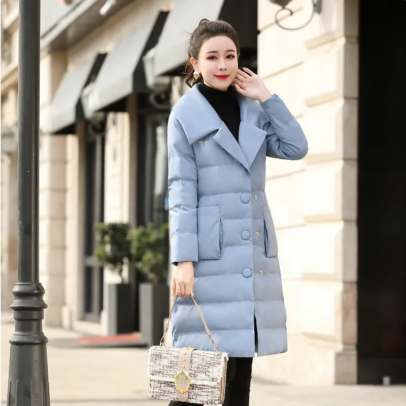 

New Style Winter New Style down Jacket Cotton-padded Clothes Korean-style Slim Fit Elegant Versatile Cotton-padded Jacket Warm C