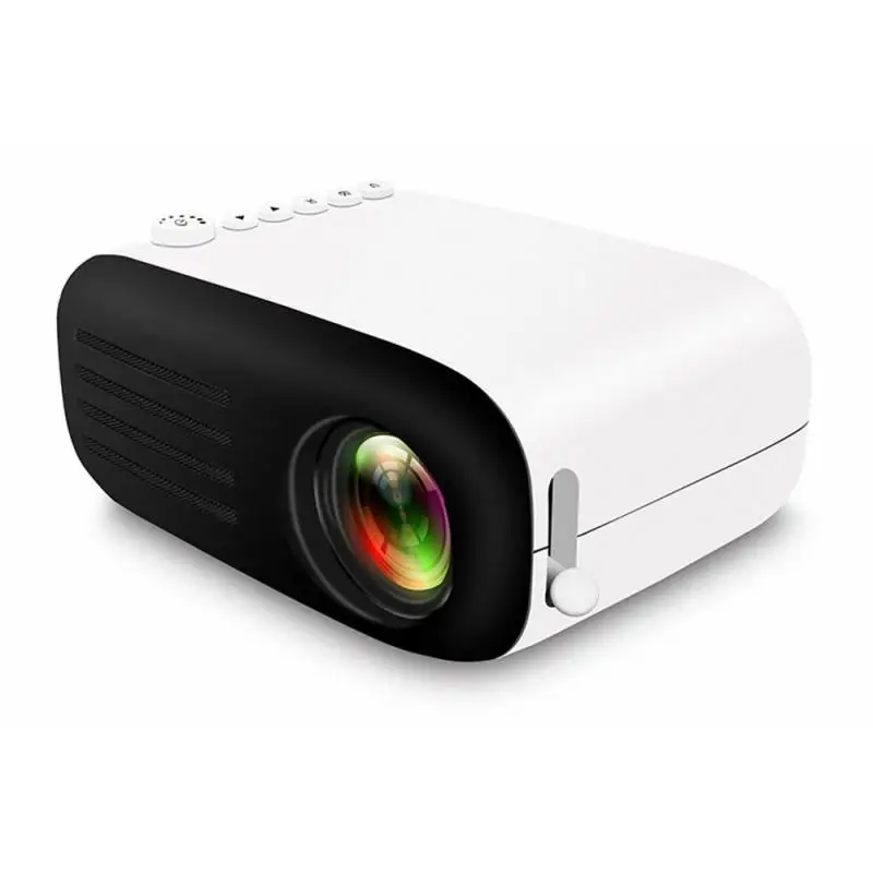 YG200 светодиодный портативный проектор с фокусным объективом 1080P 3D Визуальный экран для домашнего кинотеатра Интеллектуальный двойной проектор мини-проектор