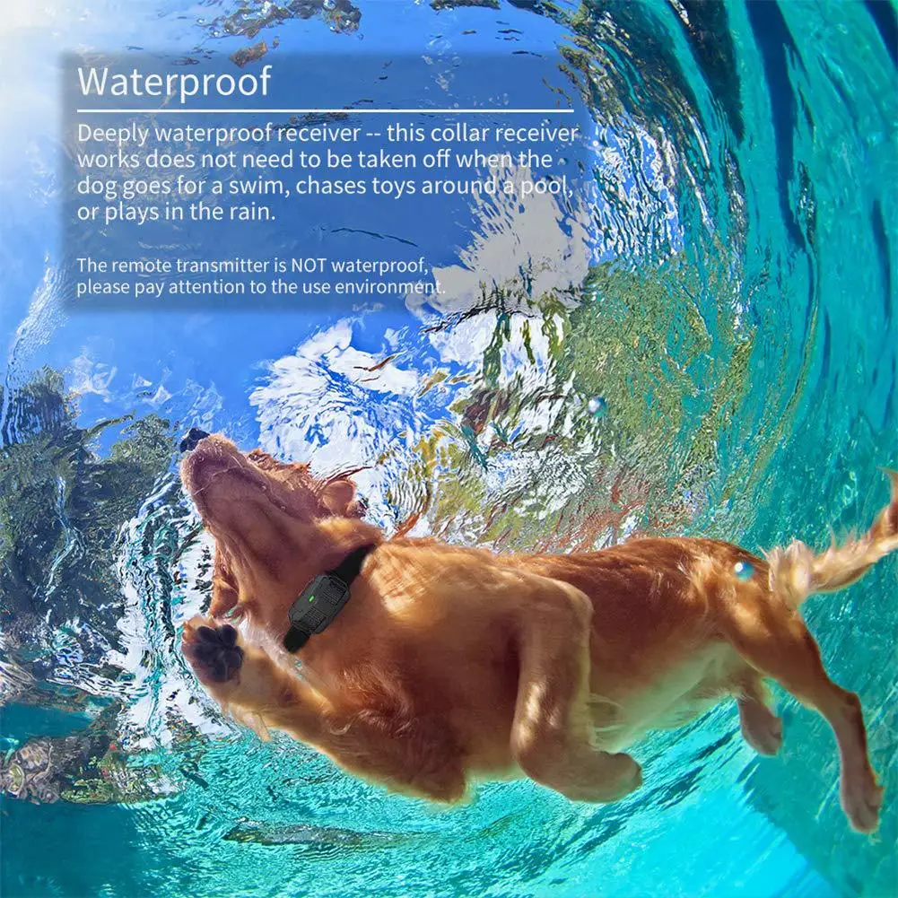 Electric Dog Training Collar Waterproof Remote Control Rechargeable 500m Shock Vibration Sound pet dog training collar