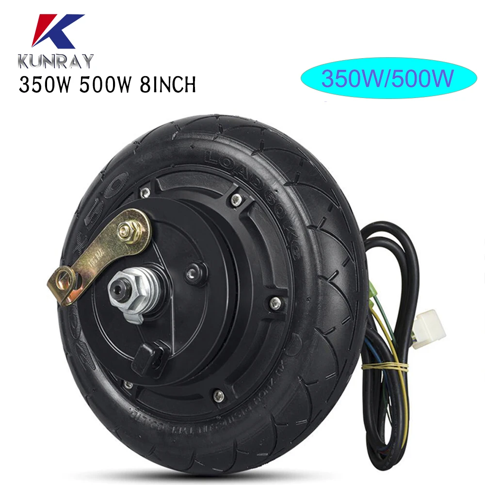 US $109.35 Electric Scooter Hub Motor Wheel 24V36V48V 350W500W Electric Scooter Conversion Kit 8 Inch Brushless Huv Motor Kit