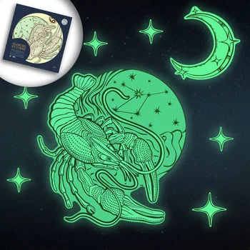 

Funlife Fluorescence Cancer Twelve constellations Wall Sticker,Cartoon Glow in the Dark Sticker for Kid's Room Home Decor