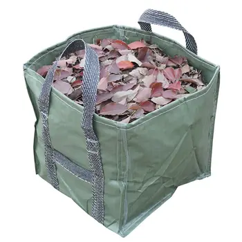 

252L Reusable Garden Leaf Bag Reusable Folding Gardening Container with Handles