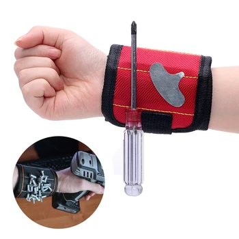 

NICEYARD Magnetic Wrist Strap Magnetic WristBand Toolkit Tool Storage Bag Magnet Picker WristBand Tool Adsorption Screw Bag