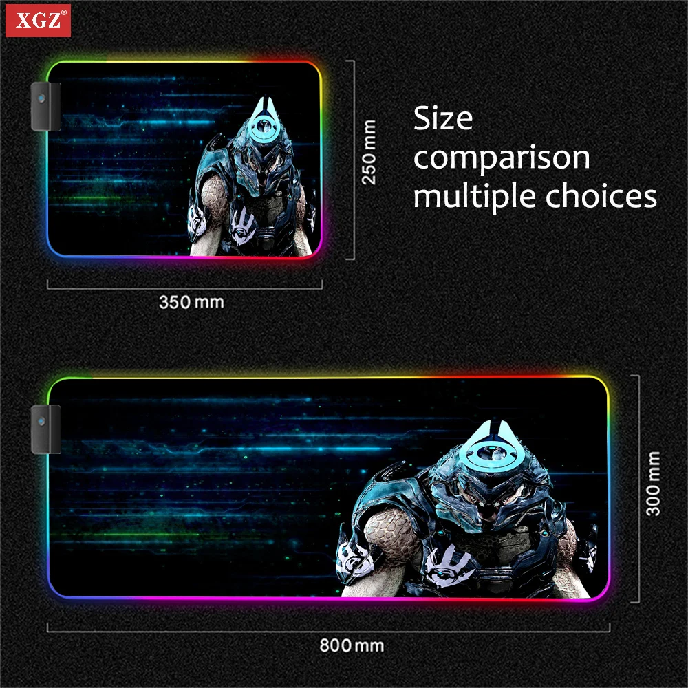 

Anime Morty Gaming RGB Mouse Pad Big Locking Speed Gamer LED Mouse Pad Soft Portable Notebook Pad Suitable for CSGO Desk Mat