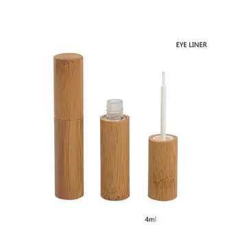 

20pcs Empty Natural Bamboo Wooden Eyeliner Tube,Beauty Eyelashes Growth Liquid Refillable Container,DIY Eyeliner Tube