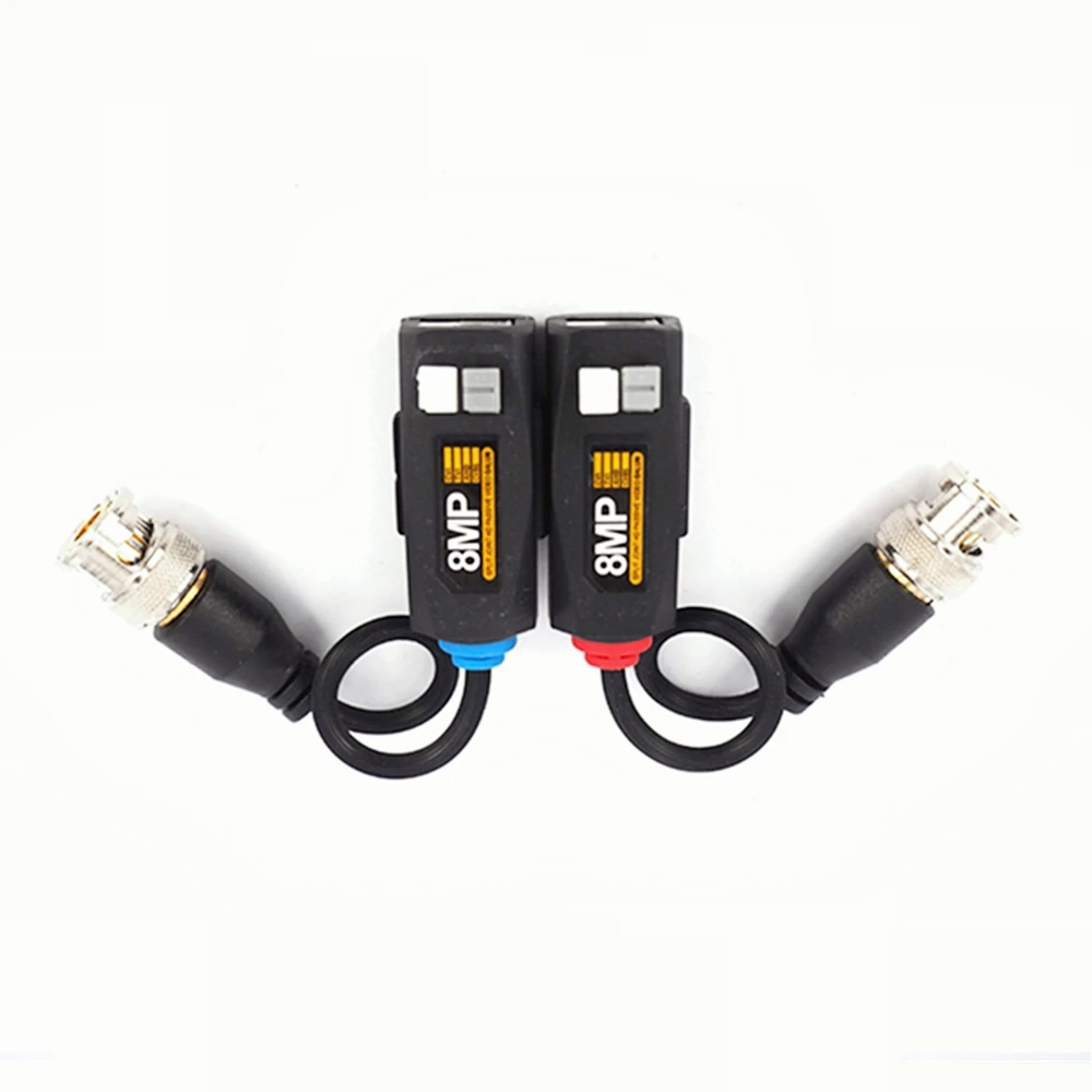 10 Pairs CCTV 8MP Video Balun Passive Transceivers 300M Distance UTP Balun BNC Cable CAT5 Cable for Analog Camera