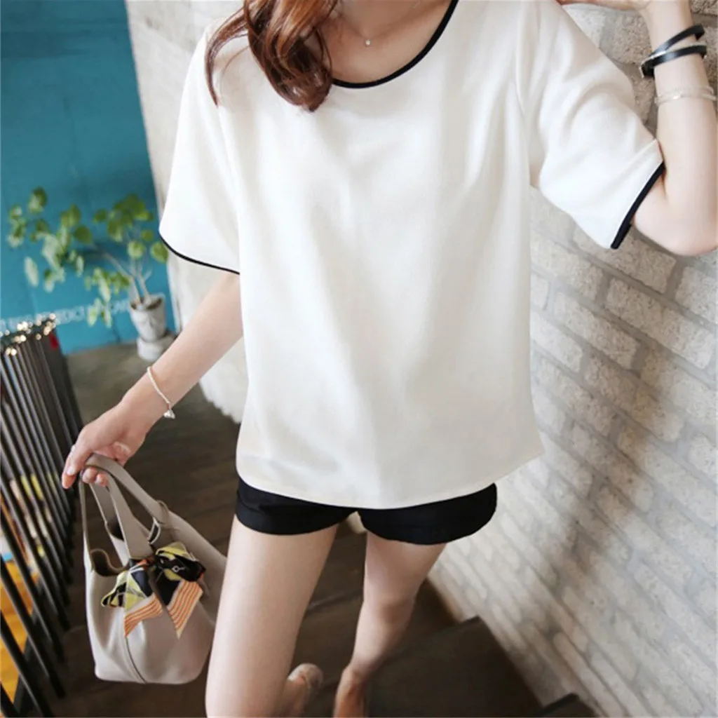 Женская модная свободная футболка с коротким рукавом и круглым вырезом, Повседневная футболка Poleras Camiseta Mujer, женская футболка Harajuku