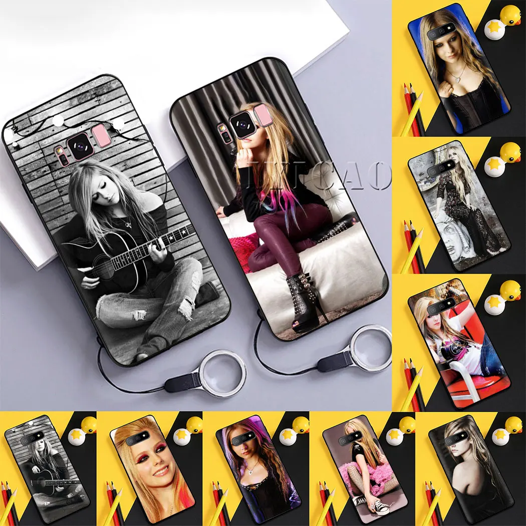 Аврил Лавин мягкий чехол для samsung A10 20 30 40 50 60 70 A20E | Мобильные телефоны и аксессуары