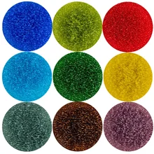 Стеклянные рисовые бусы 1000pcs 2 мм многоцветные бусины для рукоделия, хрустальные бусины из бисера для браслета ручной работы, колье, материалы для изготовления ювелирных изделий