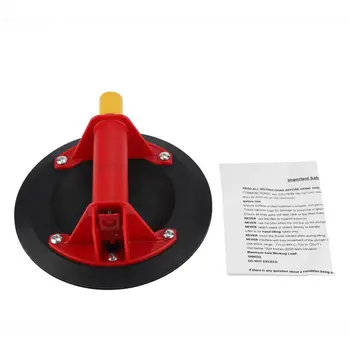 

Hand Pump Glass Single Claw Sucker Red ABS Plastic Handle Sucker 206mm Diameter Used For Suction Flat Glass