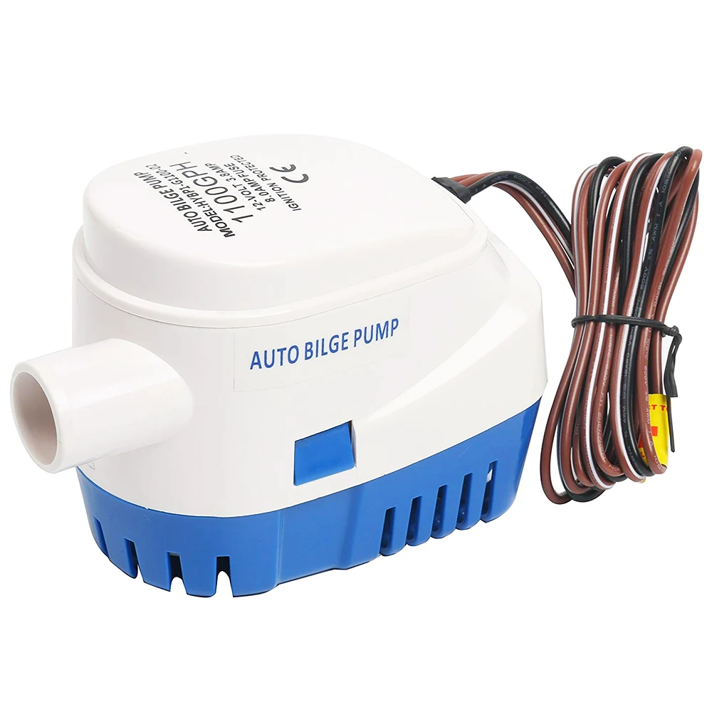 Автоматический погружной Трюмные насосы 12 V/24 V 1100GPH Автоматический водяной насос LG-1006