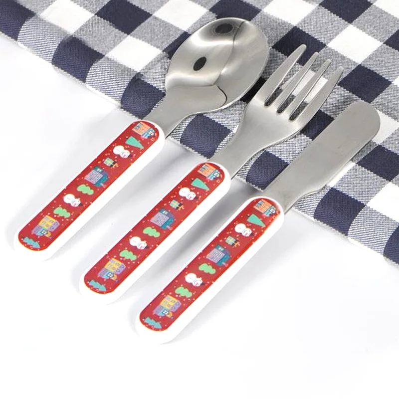 Blank Sublimation Stainless Steel Hotel Western Steak Knives Forks and Spoons Tableware For Subulimation INK Transfer Print DIY black petg