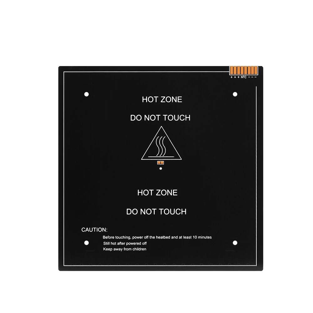 Heizbett Für 3D-Drucker – 24V 220W, 310x310 Mm, 3 Mm Dick, Aluminium-Substrat, Inkl. Anschlusskabel