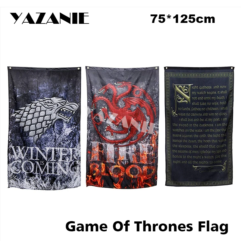 

YAZANIE LANNISTER STRAK TARYARGEN Families Symbol Handing Flag Game Of Thrones The Song of Ice and Fire Flags and Banners