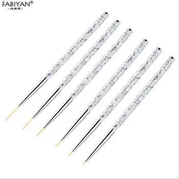 

3Pcs Nail Art Brush Drawing Painting Flower Liner Pen Marble Pattern Handle UV Gel Polish Manicure Tools Set T0314